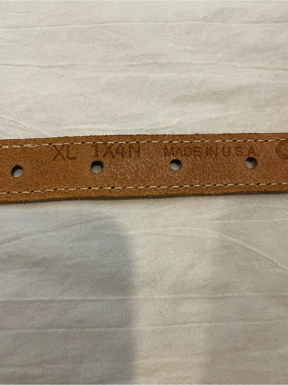 Orvis USA Woven Stretch Belt XL Red Leather Trim Brass Buckle Preppy Heritage